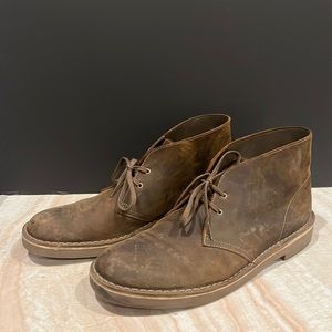 Clarks Bushacre Leather Chukka boots. Sz 12 - Basically Brand New